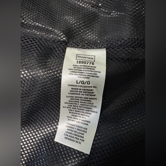 Hunter Black Utility Jacket with Hood - Picture 15 of 15